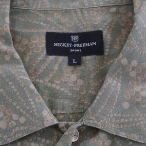 Hickey Freeman Sport Olive Grapes Short Sleeve